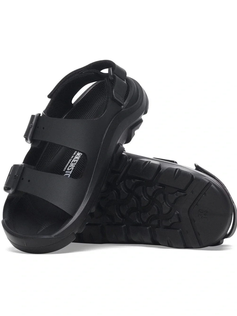 Birkenstock Mogami HL Birko-Flor black two strap sandals size 13 new kids unisex